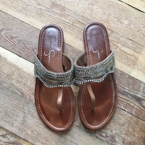 Jessica Simpson Rhinestone Flat Sandal